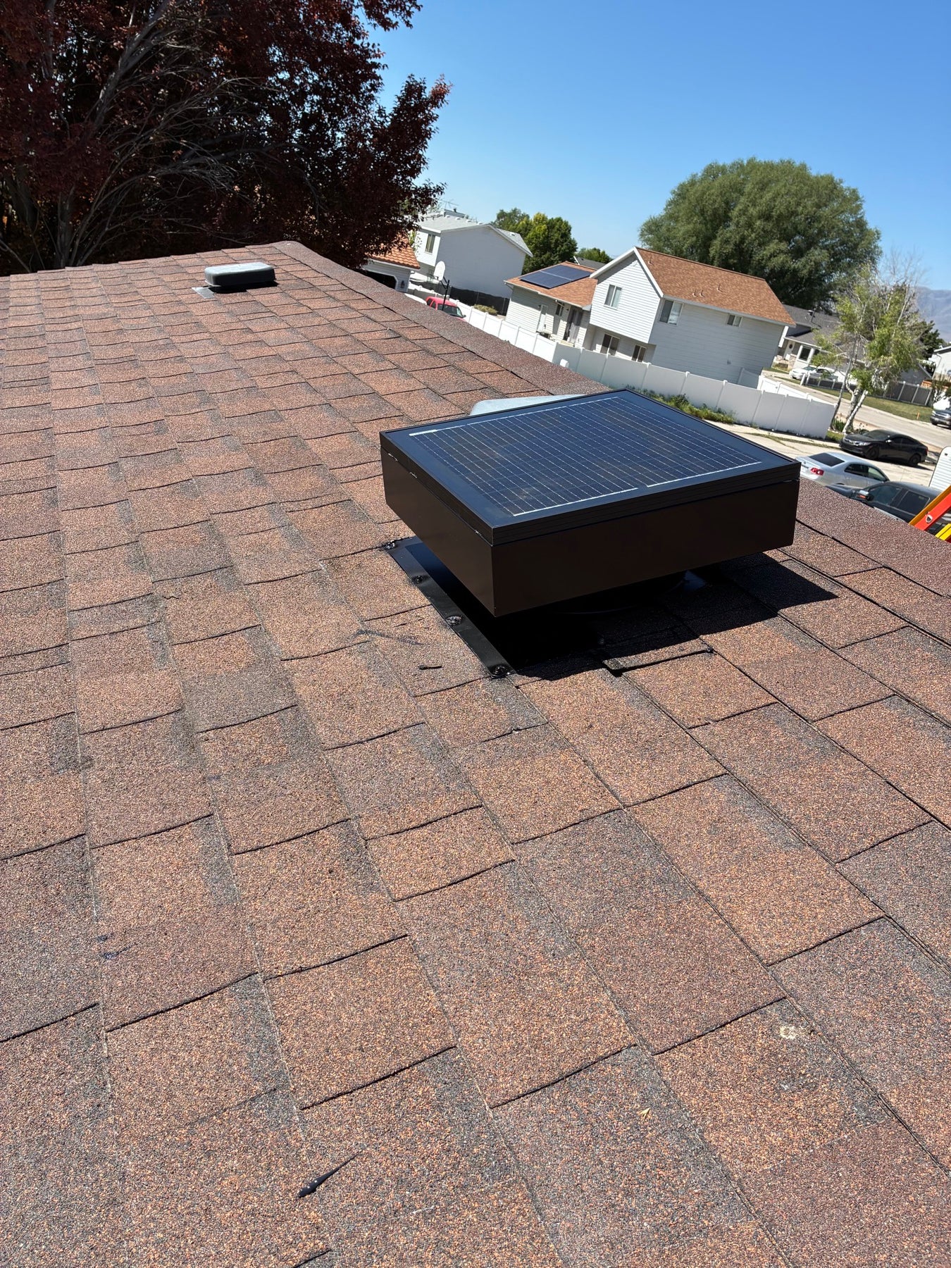 Attic fan install
