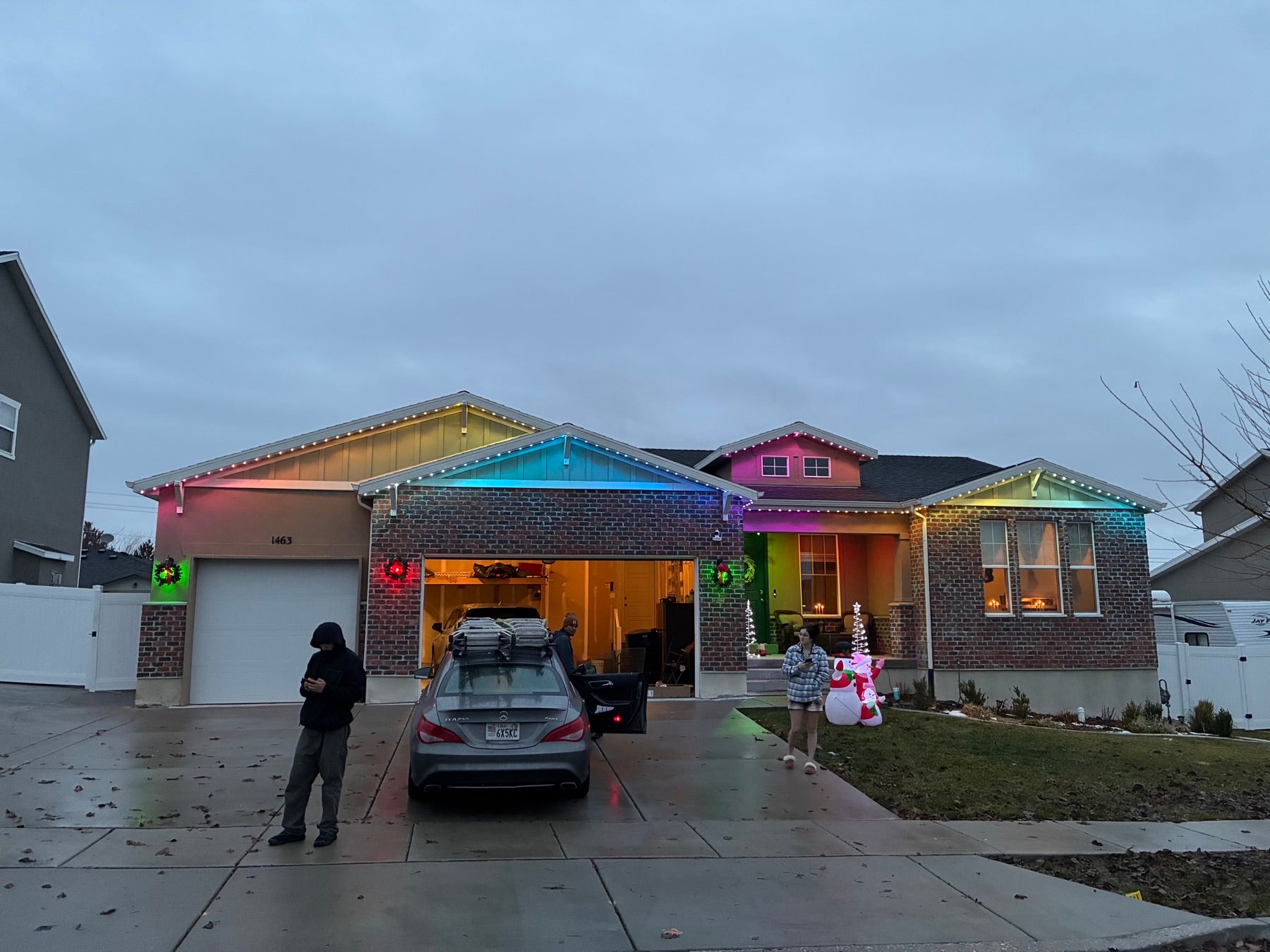 Day install, night reveal